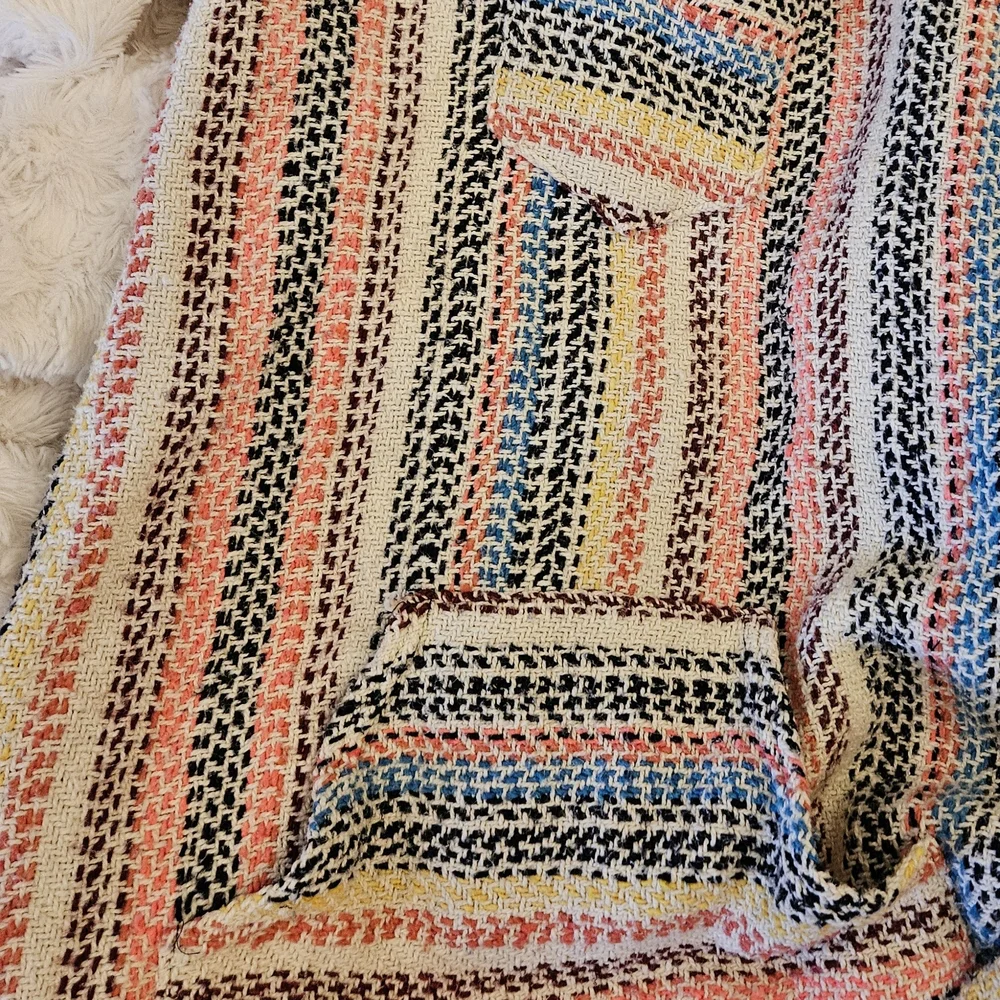 🌈Multicolor Striped Baja Hoodie - Picture 5 of 6